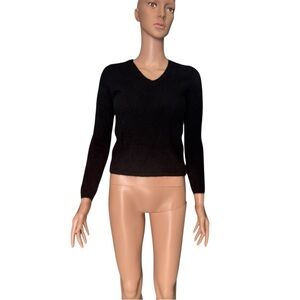 Charter Club Elegant Black V-Neck Sweater